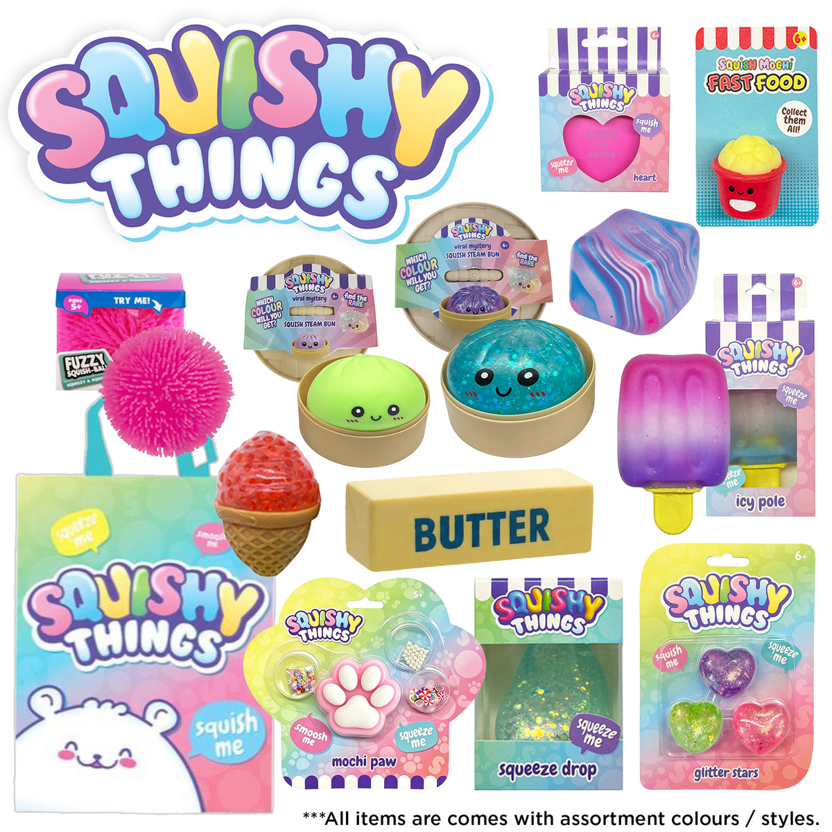 Squishy Things Showbag