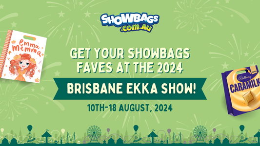 Ekka 2024 showbags display at the Royal Queensland Show in Brisbane