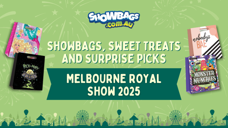 2025 showbag highlights: Melbourne Royal Show 2025 Showbags for kids and families.