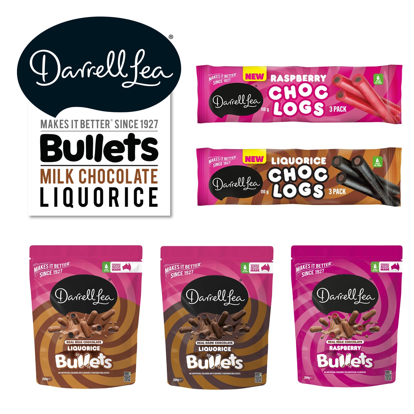 Darrell Lea Bullets Showbag