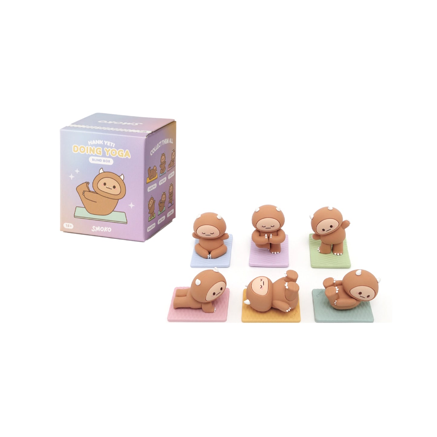 Hank Yeti Doing Yoga Blind Box Figure